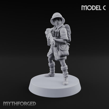 On Jungle Patrol Human Rifleman C
