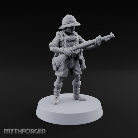 On Jungle Patrol Human Rifleman D