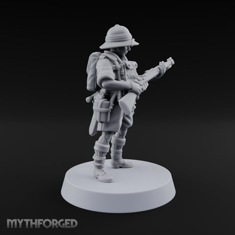 On Jungle Patrol Human Rifleman D