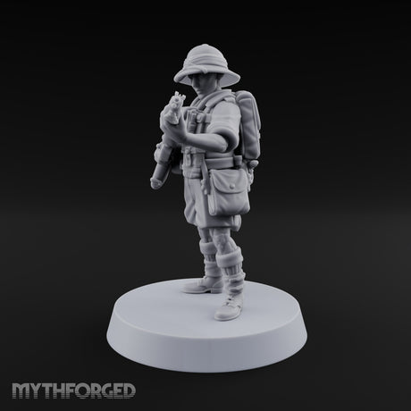On Jungle Patrol Human Rifleman D