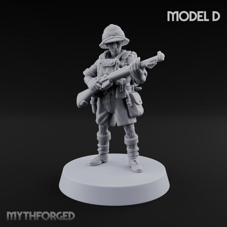 On Jungle Patrol Human Rifleman D