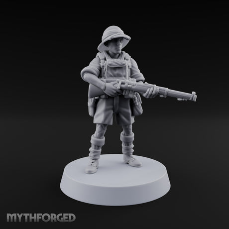 On Jungle Patrol Human Rifleman E