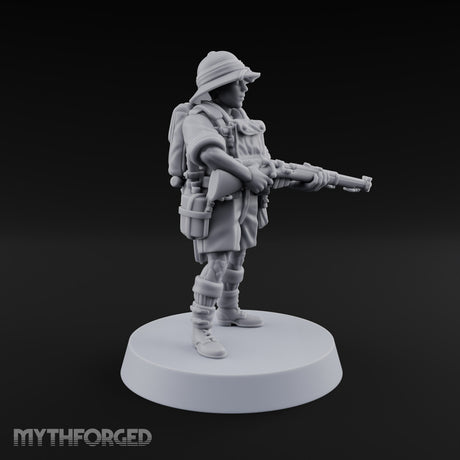On Jungle Patrol Human Rifleman E