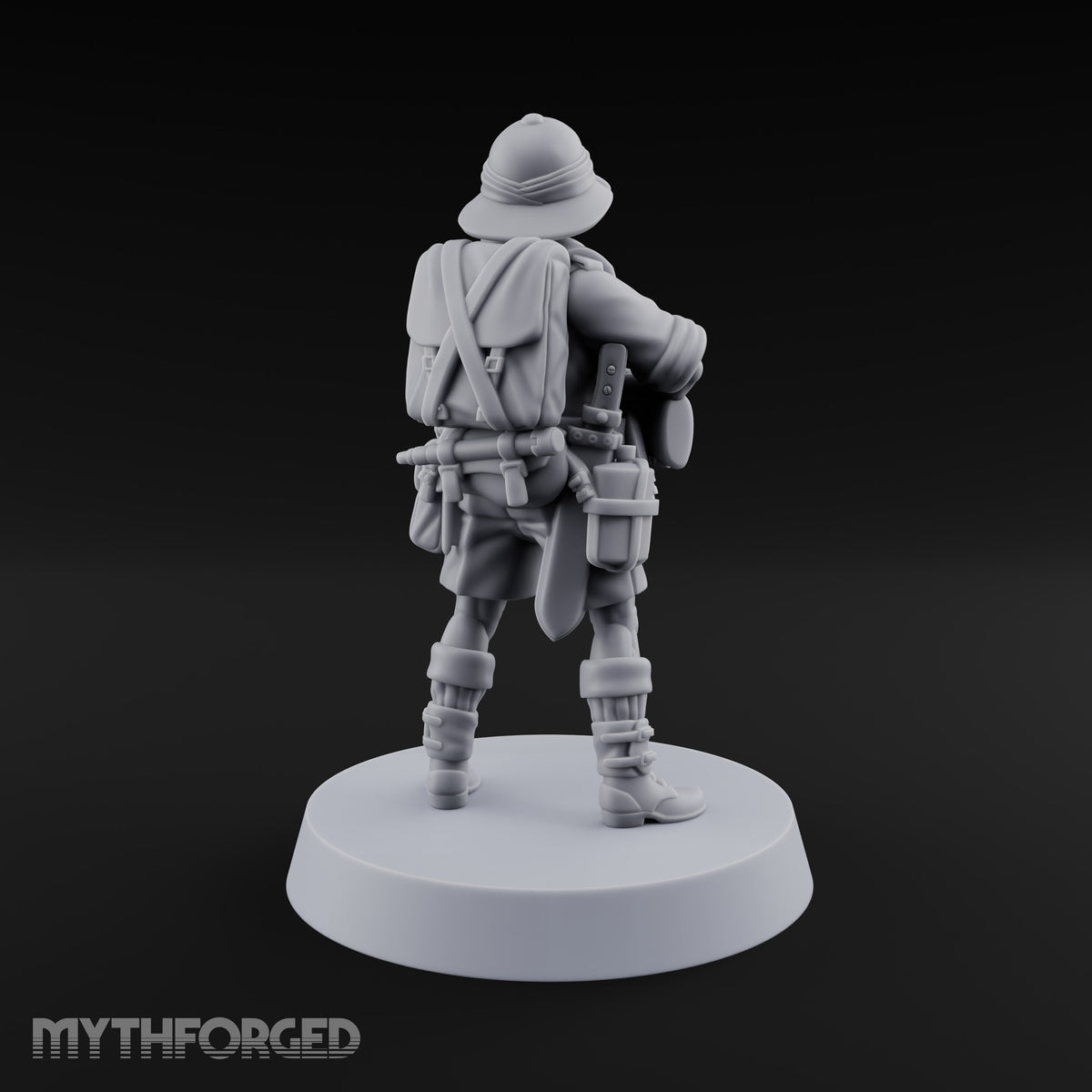 On Jungle Patrol Human Rifleman E