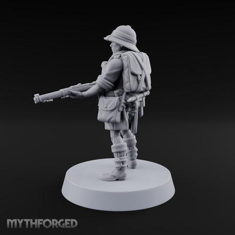 On Jungle Patrol Human Rifleman E