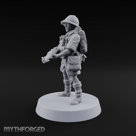 On Jungle Patrol Human Rifleman E