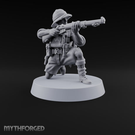 On Jungle Patrol Human Rifleman F