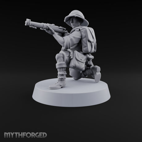 On Jungle Patrol Human Rifleman F