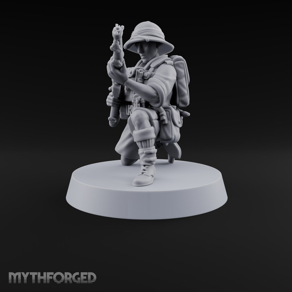On Jungle Patrol Human Rifleman G