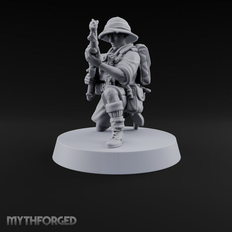On Jungle Patrol Human Rifleman G