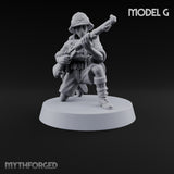 On Jungle Patrol Human Riflemen — G