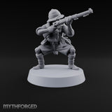 On Jungle Patrol Human Riflemen — H
