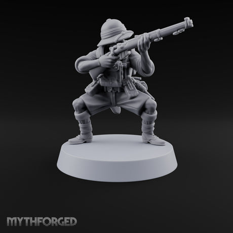 On Jungle Patrol Human Rifleman H