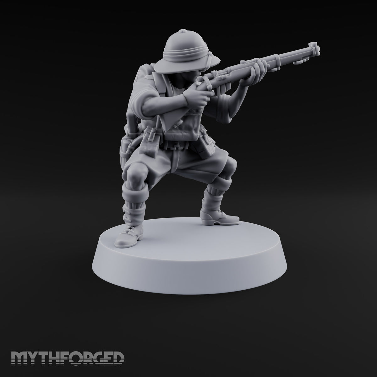 On Jungle Patrol Human Rifleman H