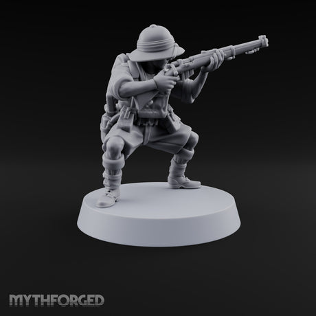 On Jungle Patrol Human Rifleman H