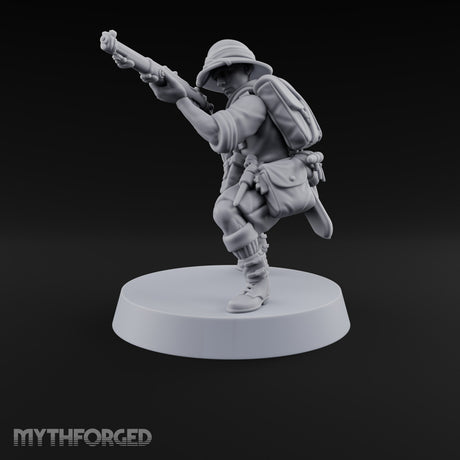 On Jungle Patrol Human Rifleman H