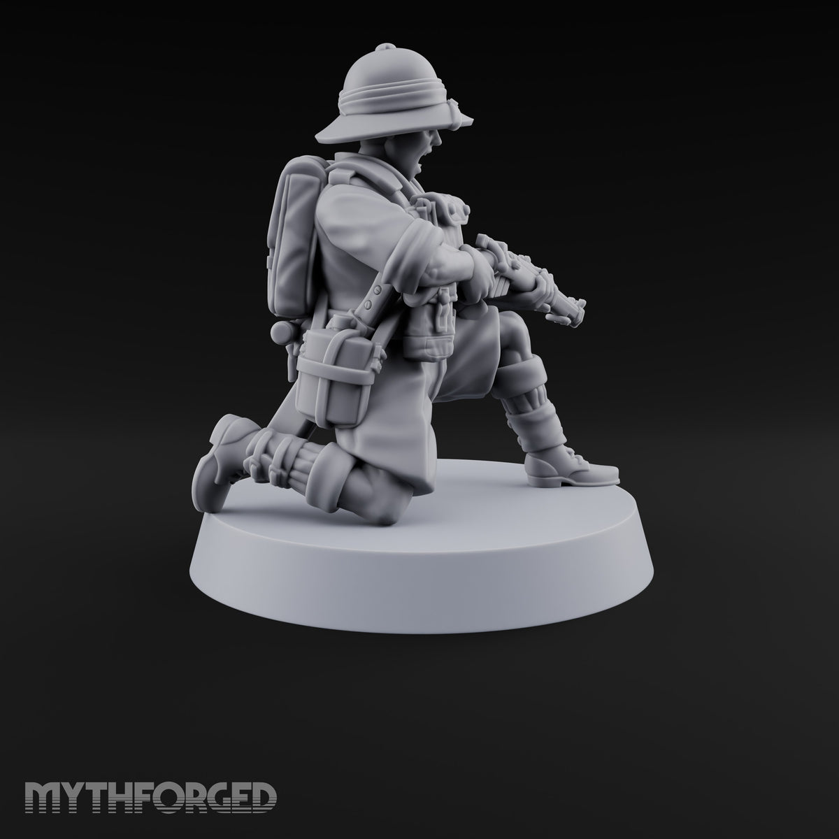 On Jungle Patrol Human Rifleman I