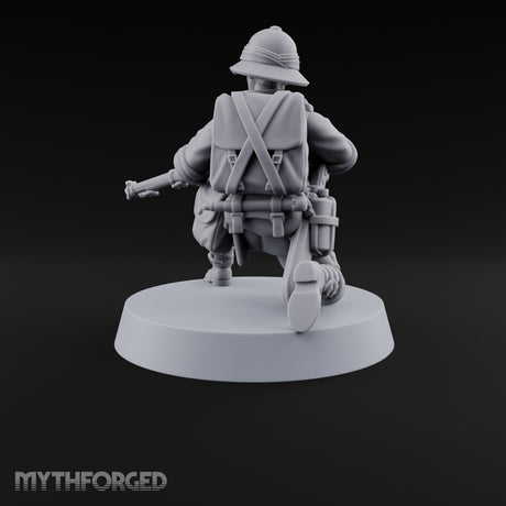 On Jungle Patrol Human Rifleman I