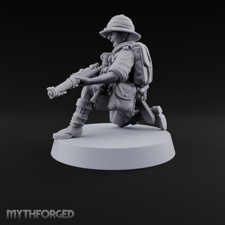 On Jungle Patrol Human Rifleman I