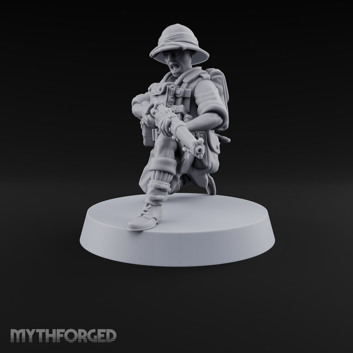 On Jungle Patrol Human Rifleman I