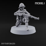 On Jungle Patrol Human Riflemen — I