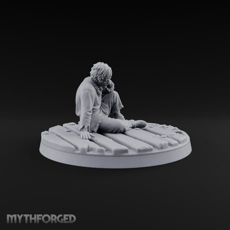 Cast Adrift Human Exile C Miniature for Dungeons and Dragons, Pathfinder or other TTRPGs
