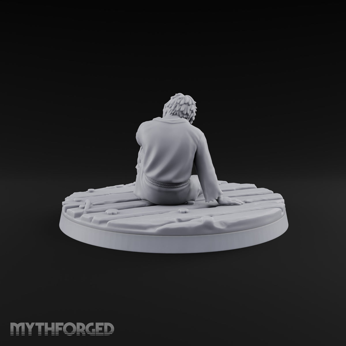 Cast Adrift Human Exile C Miniature for Dungeons and Dragons, Pathfinder or other TTRPGs
