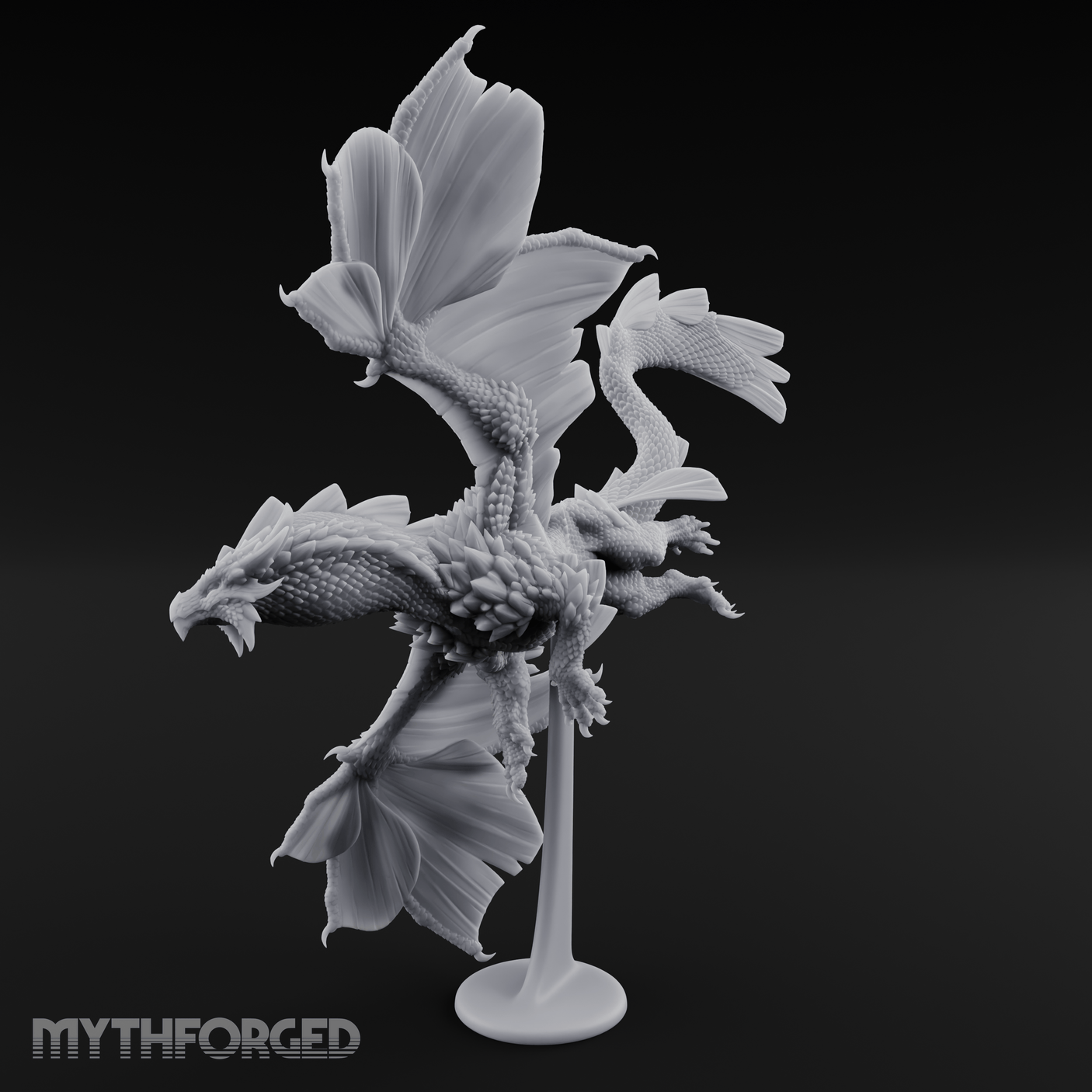Perched On Blooms Bronze Dragon Flying Miniature for Dungeons and Dragons, Pathfinder or other TTRPGs