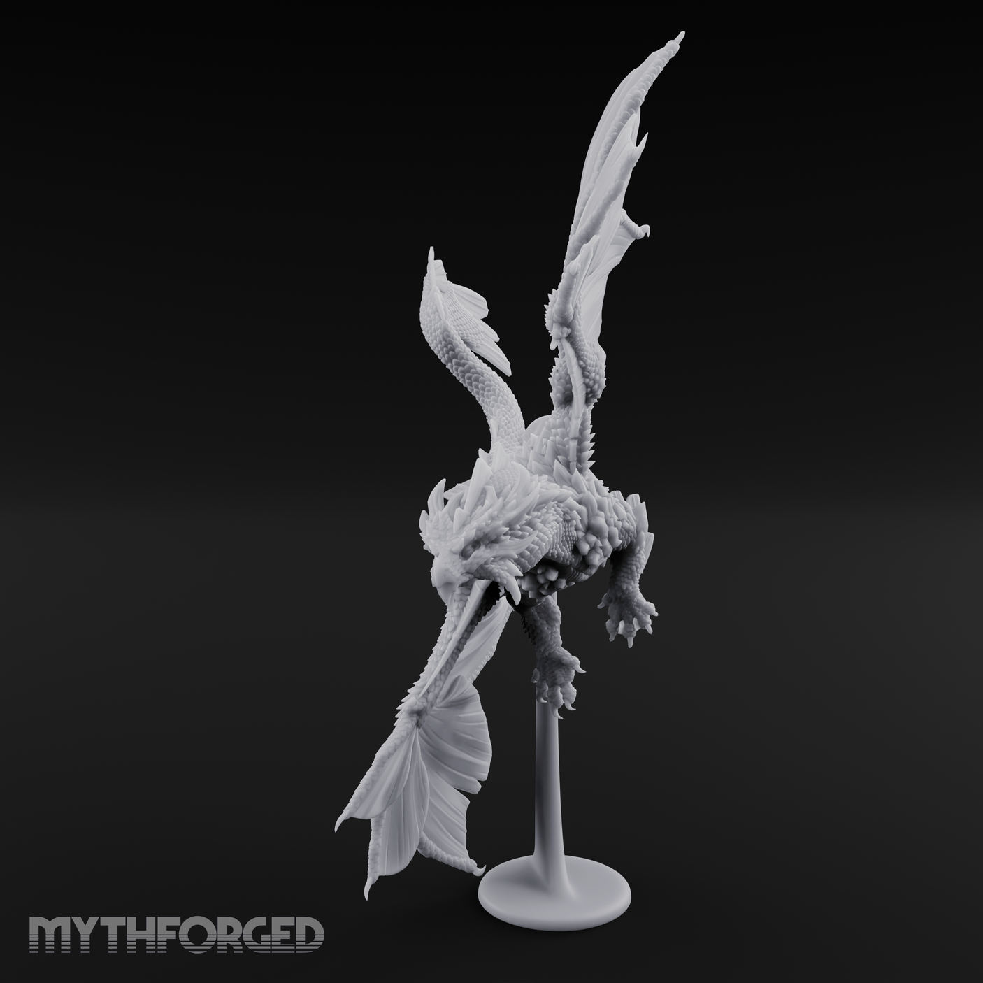 Perched On Blooms Bronze Dragon Flying Miniature for Dungeons and Dragons, Pathfinder or other TTRPGs