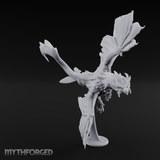 Perched On Blooms Bronze Dragon Flying Miniature for Dungeons and Dragons, Pathfinder or other TTRPGs