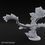 Wings Spread Skimming Bronze Dragon Miniature for Dungeons and Dragons, Pathfinder or other TTRPGs