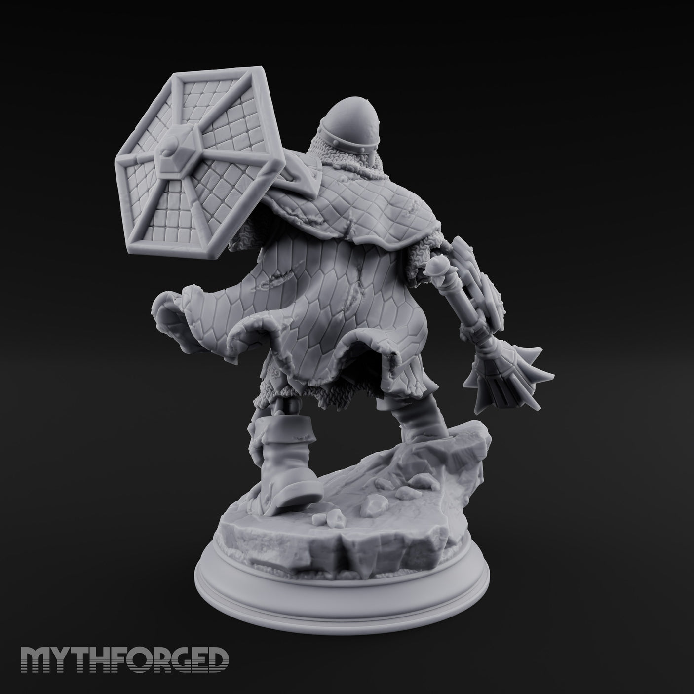 Risen and Roaring Undead Dwarf Warrior A