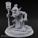 Broom Clutching Sneering Goblin Janitor