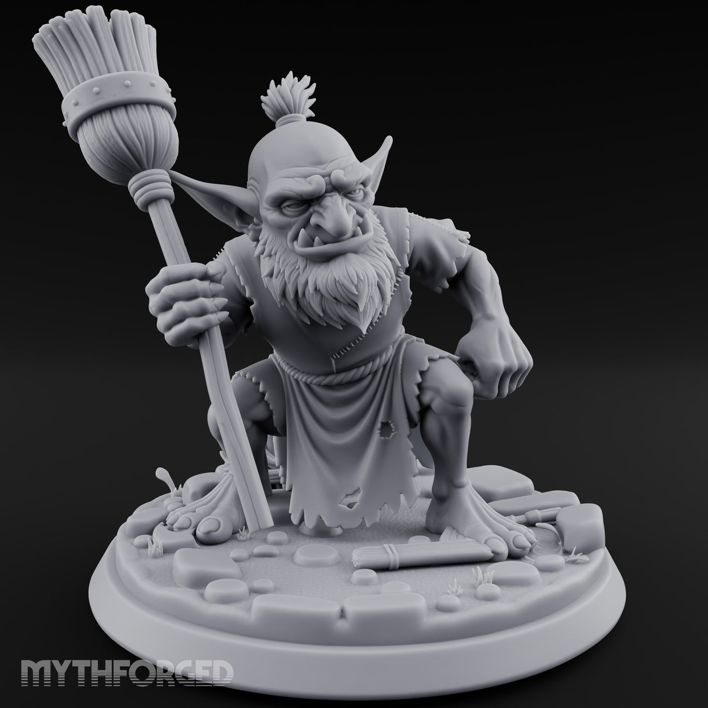 Broom Clutching Sneering Goblin Janitor gallery 2