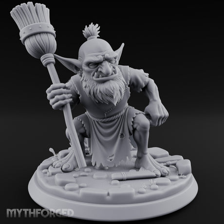 Broom Clutching Sneering Goblin Janitor gallery 2