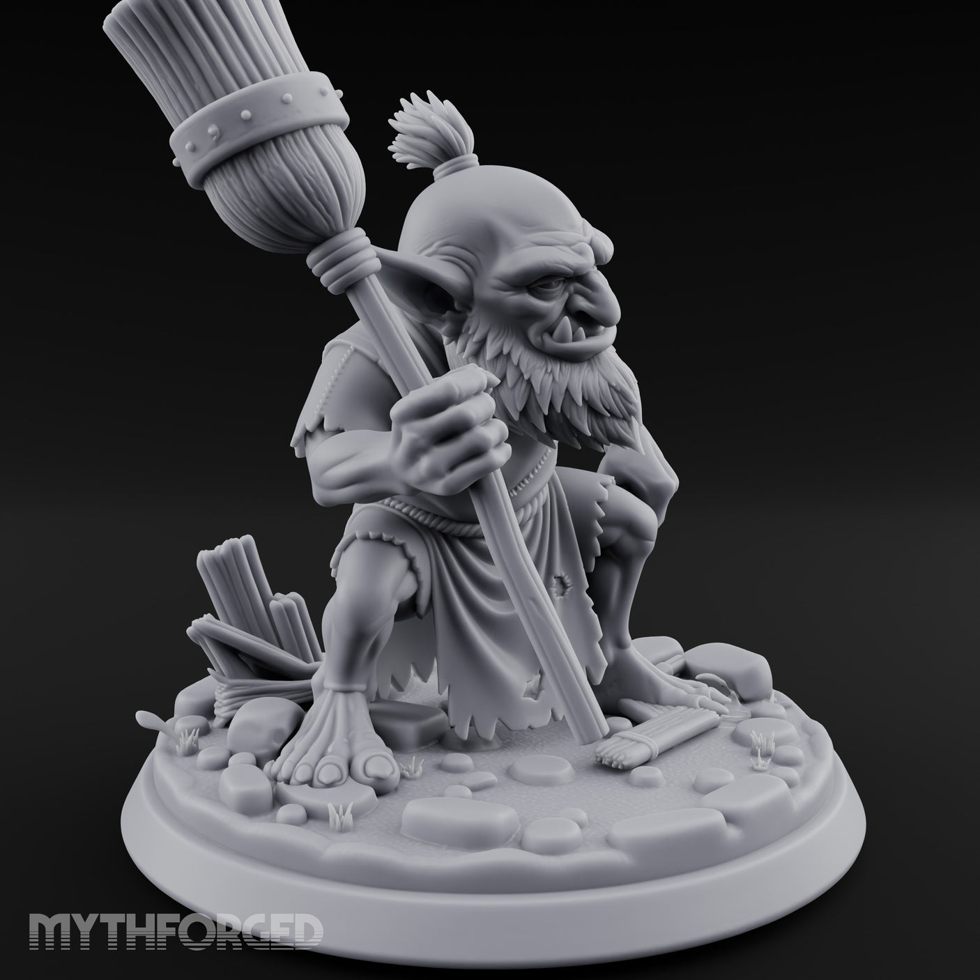 Broom Clutching Sneering Goblin Janitor gallery 3