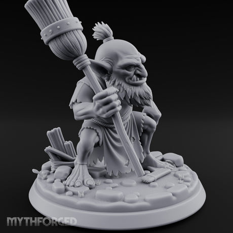 Broom Clutching Sneering Goblin Janitor gallery 3