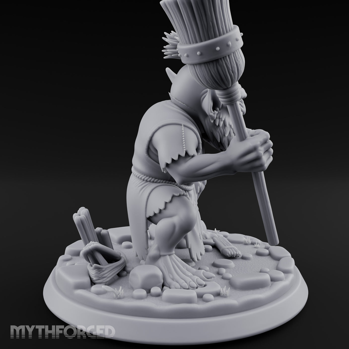 Broom Clutching Sneering Goblin Janitor gallery 4