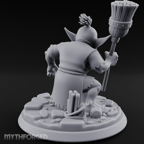 Broom Clutching Sneering Goblin Janitor gallery 5
