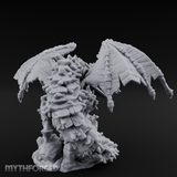 Claws Splayed Wide Brown Dragon Miniature for Dungeons and Dragons, Pathfinder or other TTRPGs