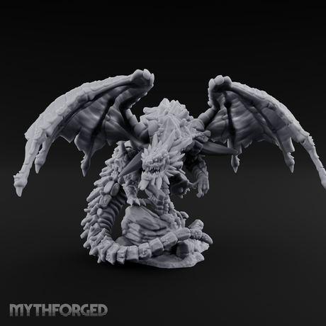 Claws Splayed Wide Brown Dragon Miniature for Dungeons and Dragons, Pathfinder or other TTRPGs