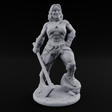 Grinning Ear To Ear Human Barbarian Miniature for Dungeons and Dragons, Pathfinder or other TTRPGs
