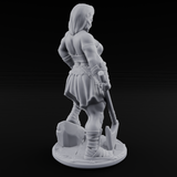 Grinning Ear To Ear Human Barbarian Miniature for Dungeons and Dragons, Pathfinder or other TTRPGs