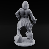 Grinning Ear To Ear Human Barbarian Miniature for Dungeons and Dragons, Pathfinder or other TTRPGs