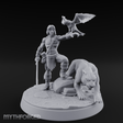 Falconry Commanding Human Warrior Miniature for Dungeons and Dragons, Pathfinder or other TTRPGs