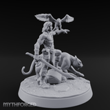 Falconry Commanding Human Warrior Miniature for Dungeons and Dragons, Pathfinder or other TTRPGs