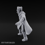 Dagger Raised Defiant Angry Human Miniature for Dungeons and Dragons, Pathfinder or other TTRPGs