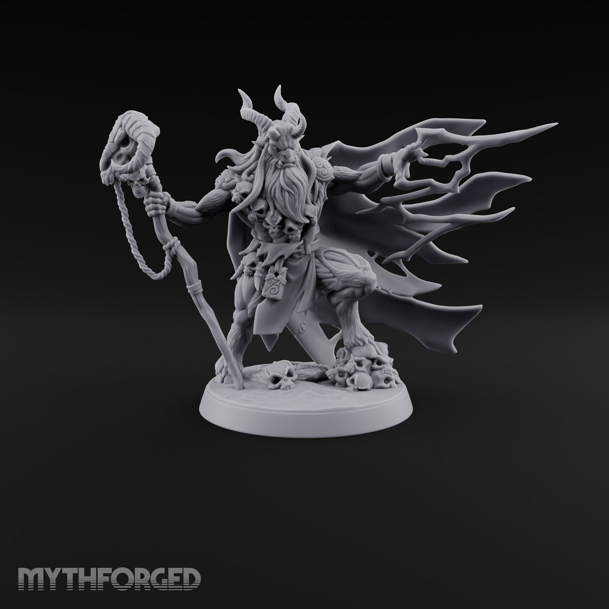Firing out Magic Beastman Skull Wizard