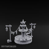 Bunting-Strung Lantern-Flanked Goblin Market Fountain Set gallery 2