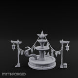 Bunting-Strung Lantern-Flanked Goblin Market Fountain Set gallery 5
